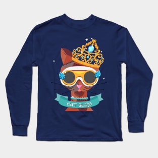 Cat in a Tiara Long Sleeve T-Shirt